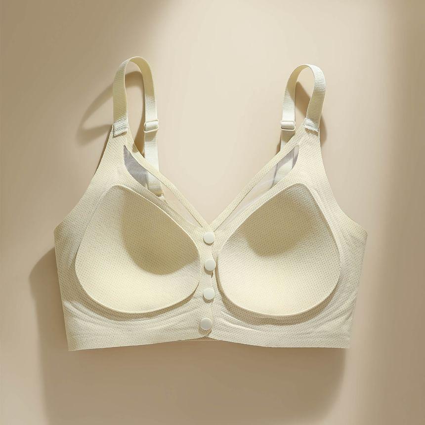 Wireless Button-Up Bra Product Image