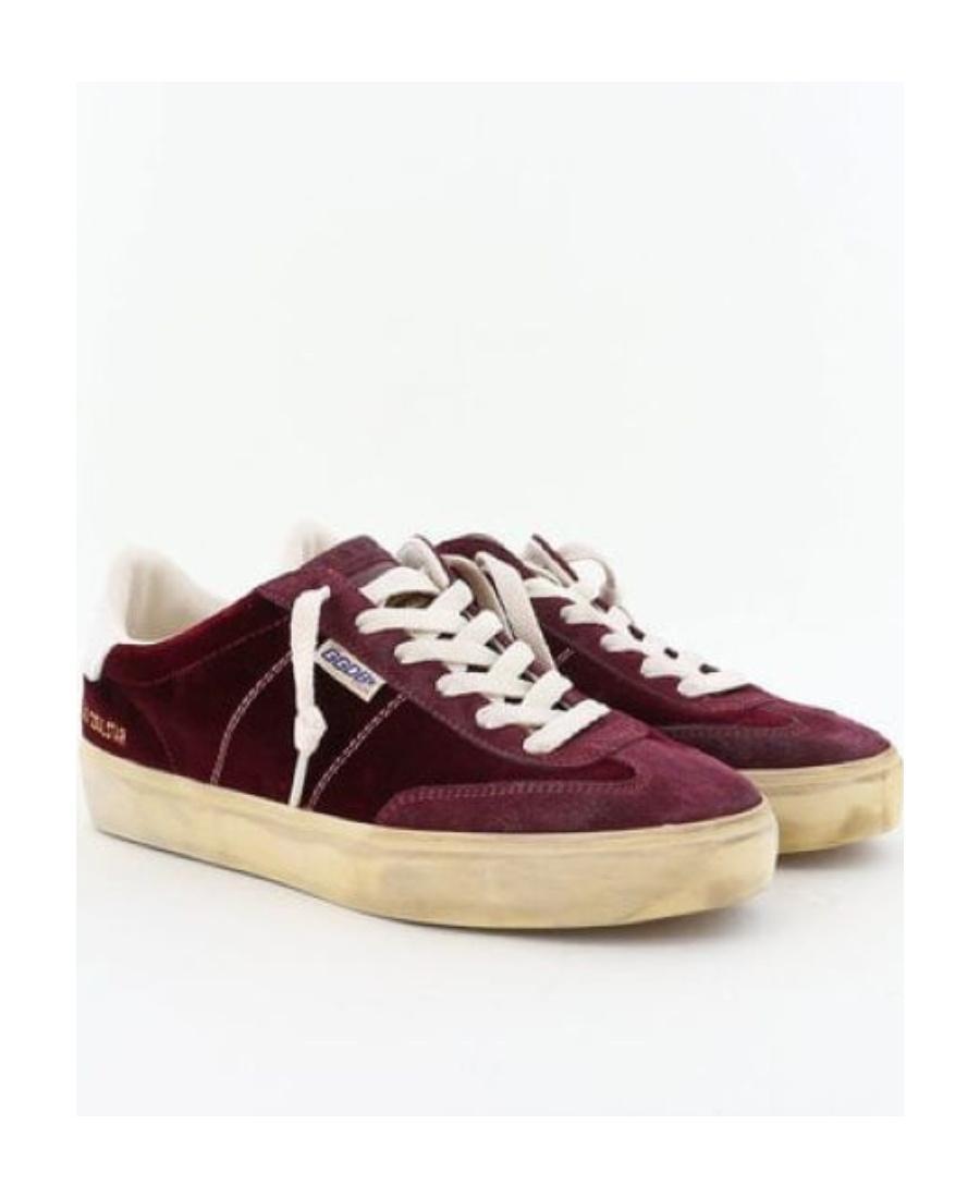 GOLDEN GOOSE Soul-star Velvet & Suede Sneaker In Red Product Image