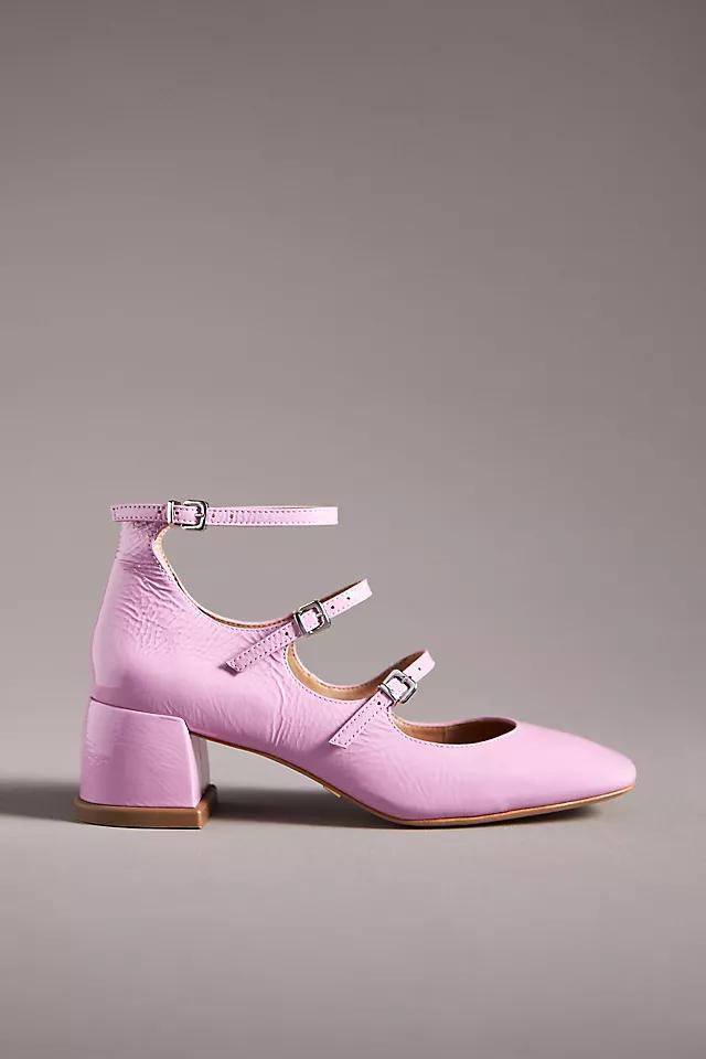 Vicenza Triple-Strap Mary Jane Heels Product Image