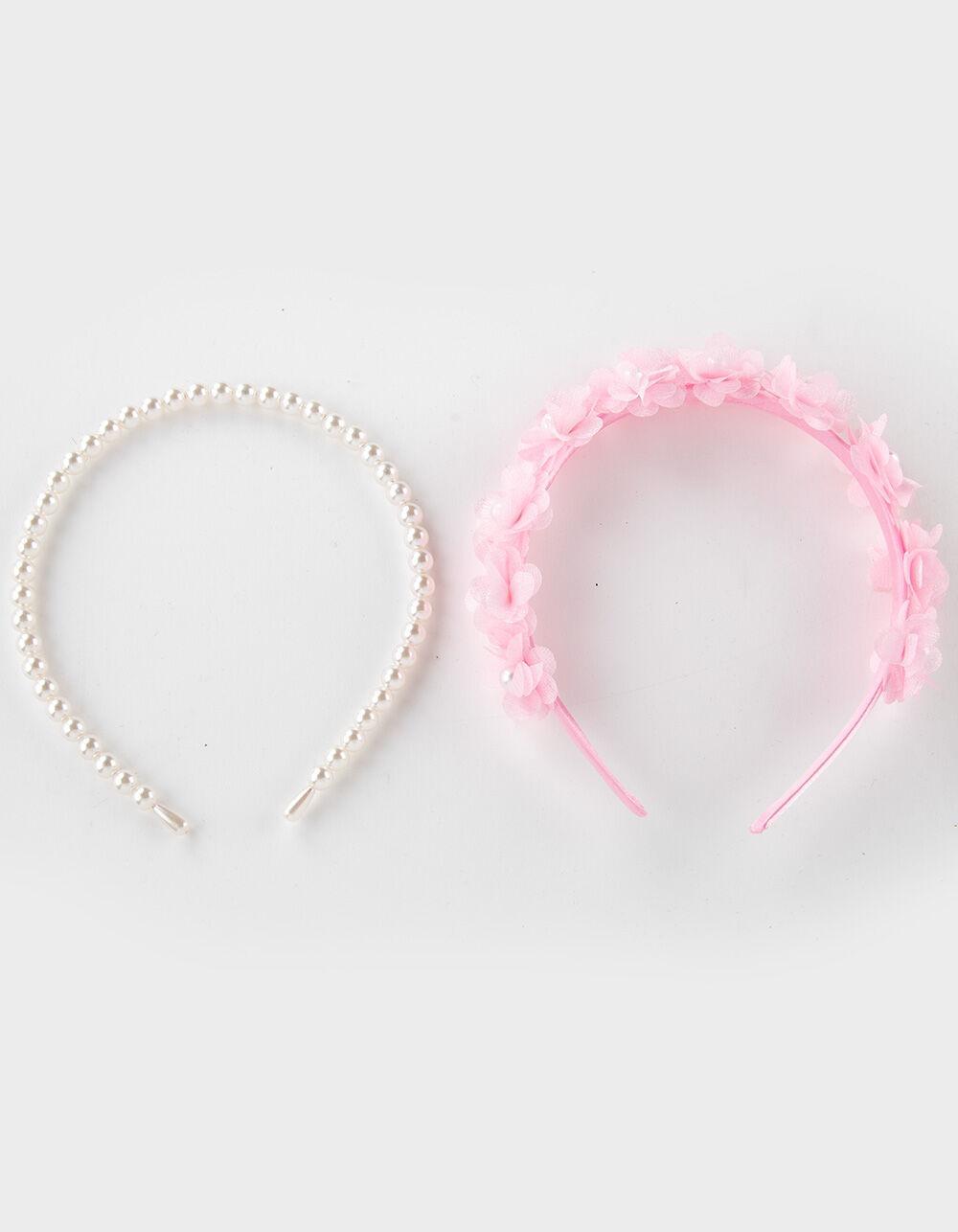 FULL TILT 2 Pack Pearl & Floral Headband Set Product Image