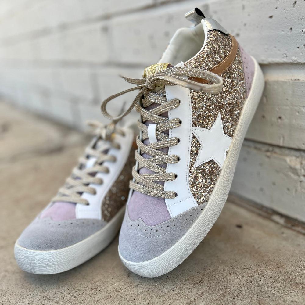 Oxford Lilacs & Gold Sneakers* Product Image