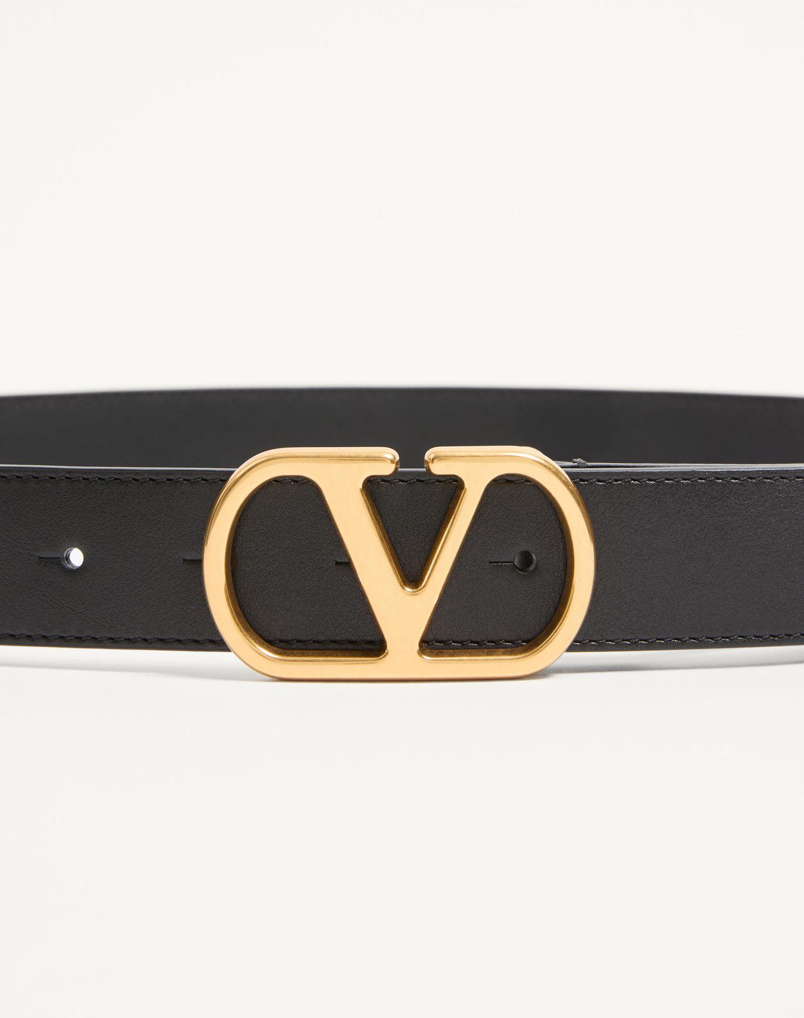 Vlogo Signature Belt In Shiny Calfskin 30 Mm Product Image
