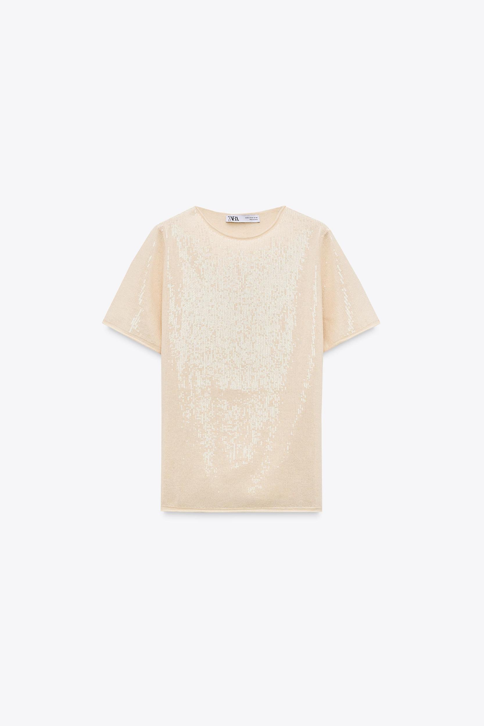 SEQUIN KNIT TOP Product Image