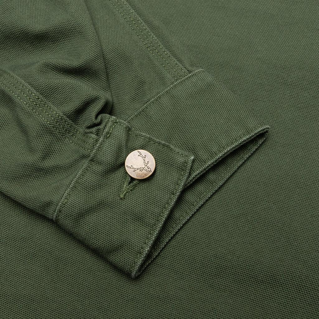 Cotton Canvas Coverall - Moss Green Male Product Image