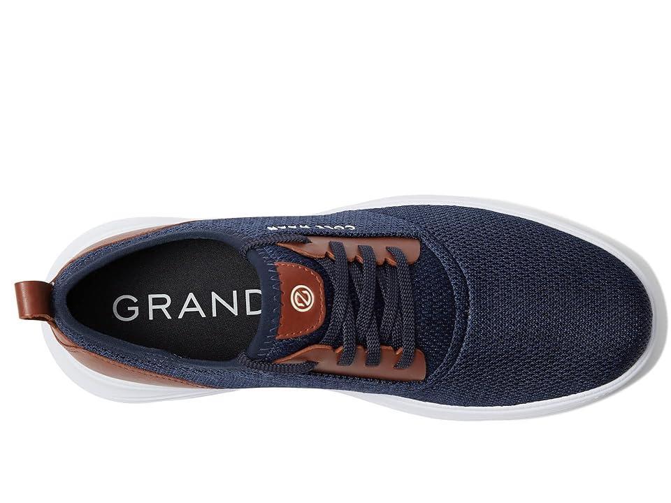 Cole Haan Grandsport Journey Knit Sneaker Ink/Woodbury/Optic White) Men's Shoes Product Image