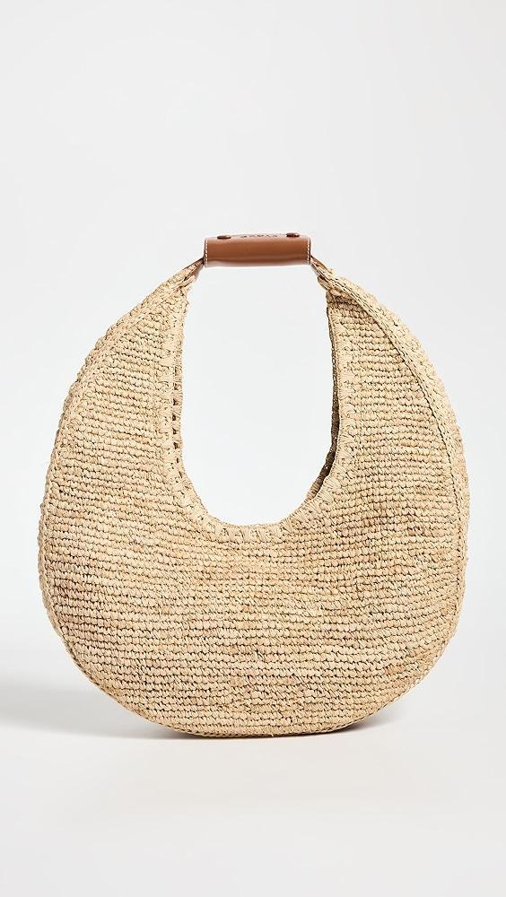 STAUD Large Raffia Moon Tote Bag | Shopbop Product Image