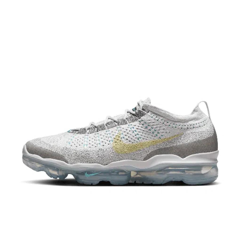 NIKE Men's Air Vapormax 2023 Flyknit Shoes In Photon Dust/life Lime/flt Pewter Product Image