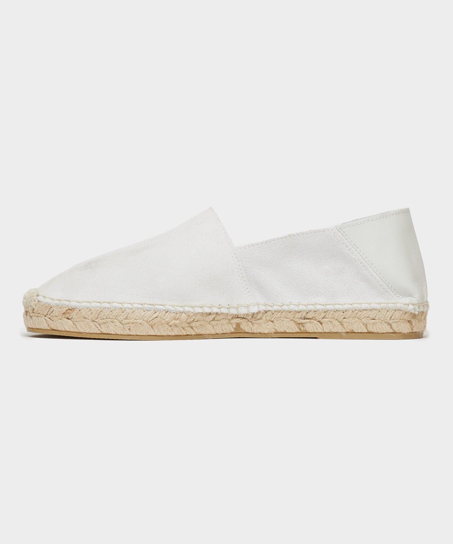 Suede Espadrille in Ivory Product Image