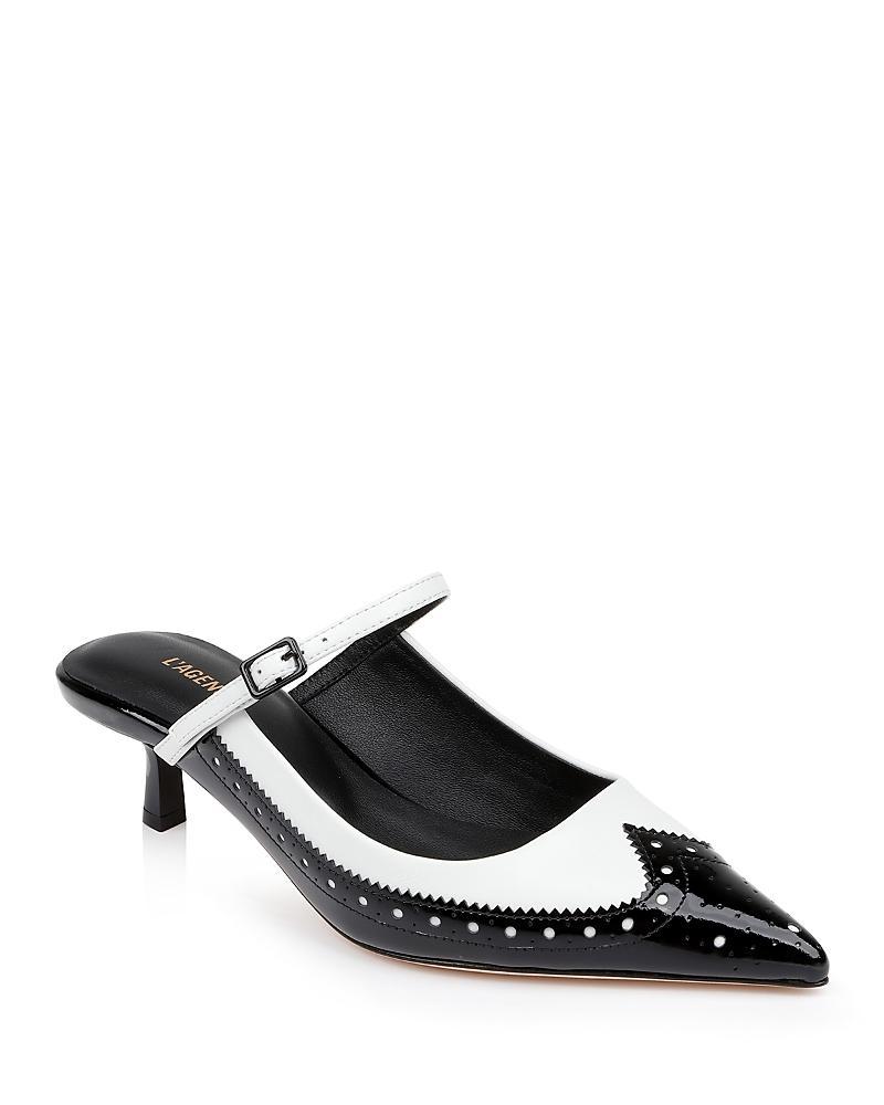 Womens Elle 45MM Buckled Leather Pumps Product Image