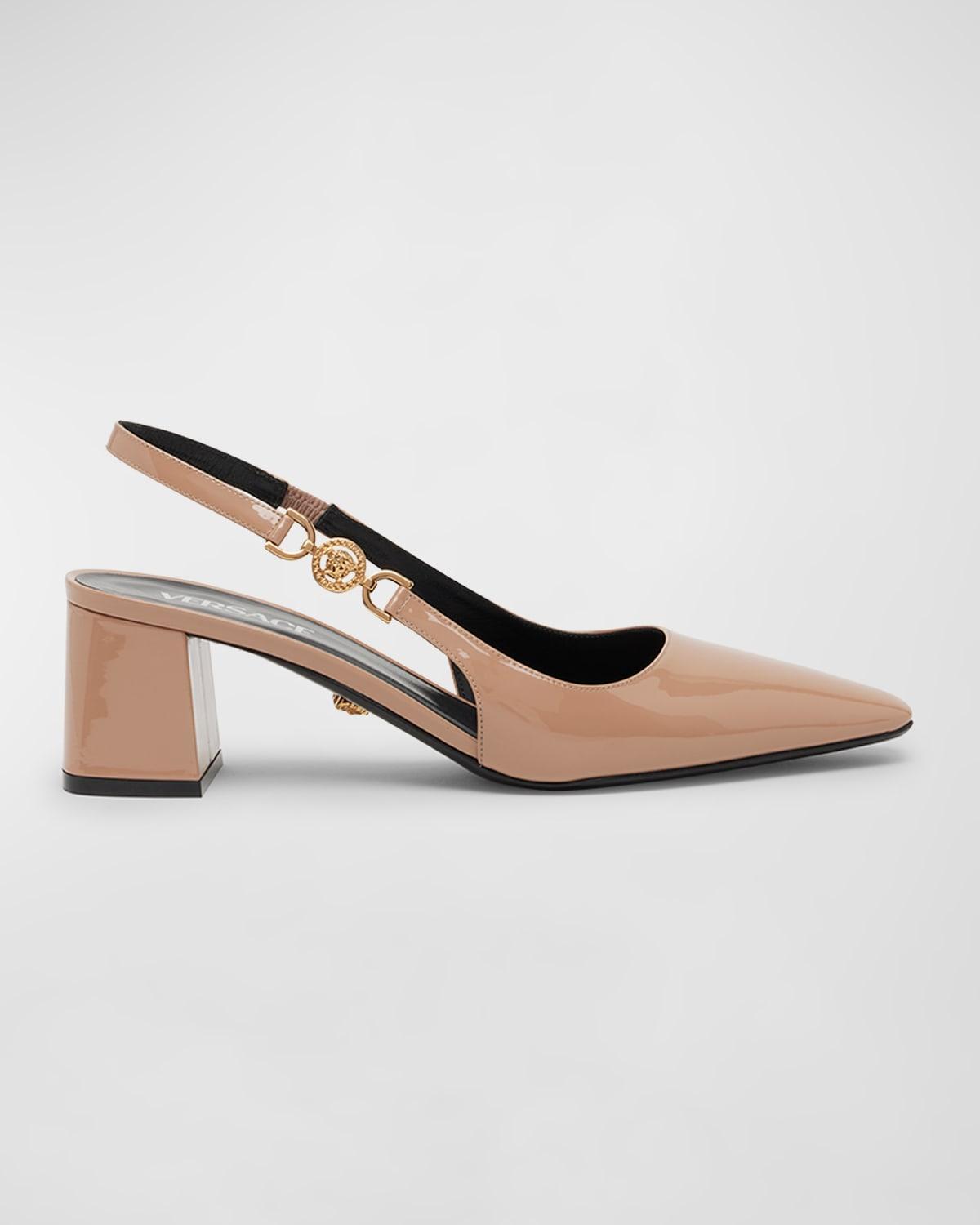 Medusa Patent Slingback Pumps Product Image