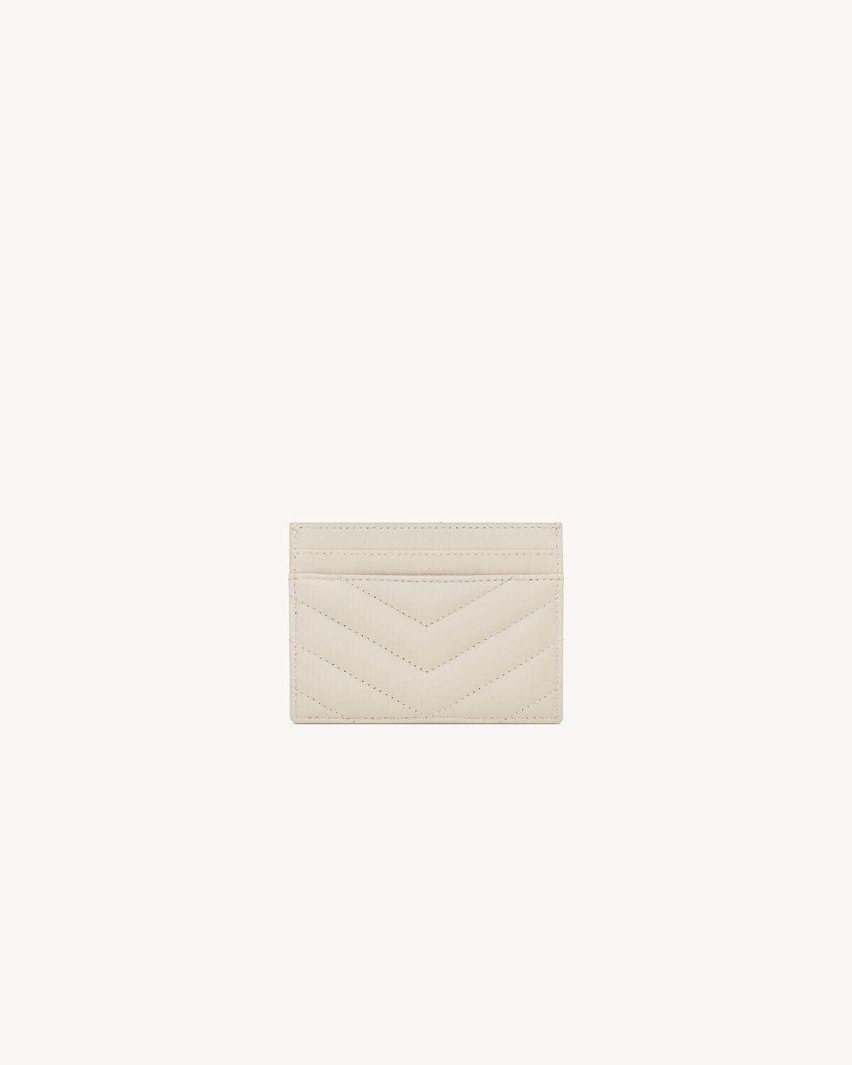 CASSANDRE MATELASSÉ card case in lambskin | Saint Laurent | YSL.com Product Image