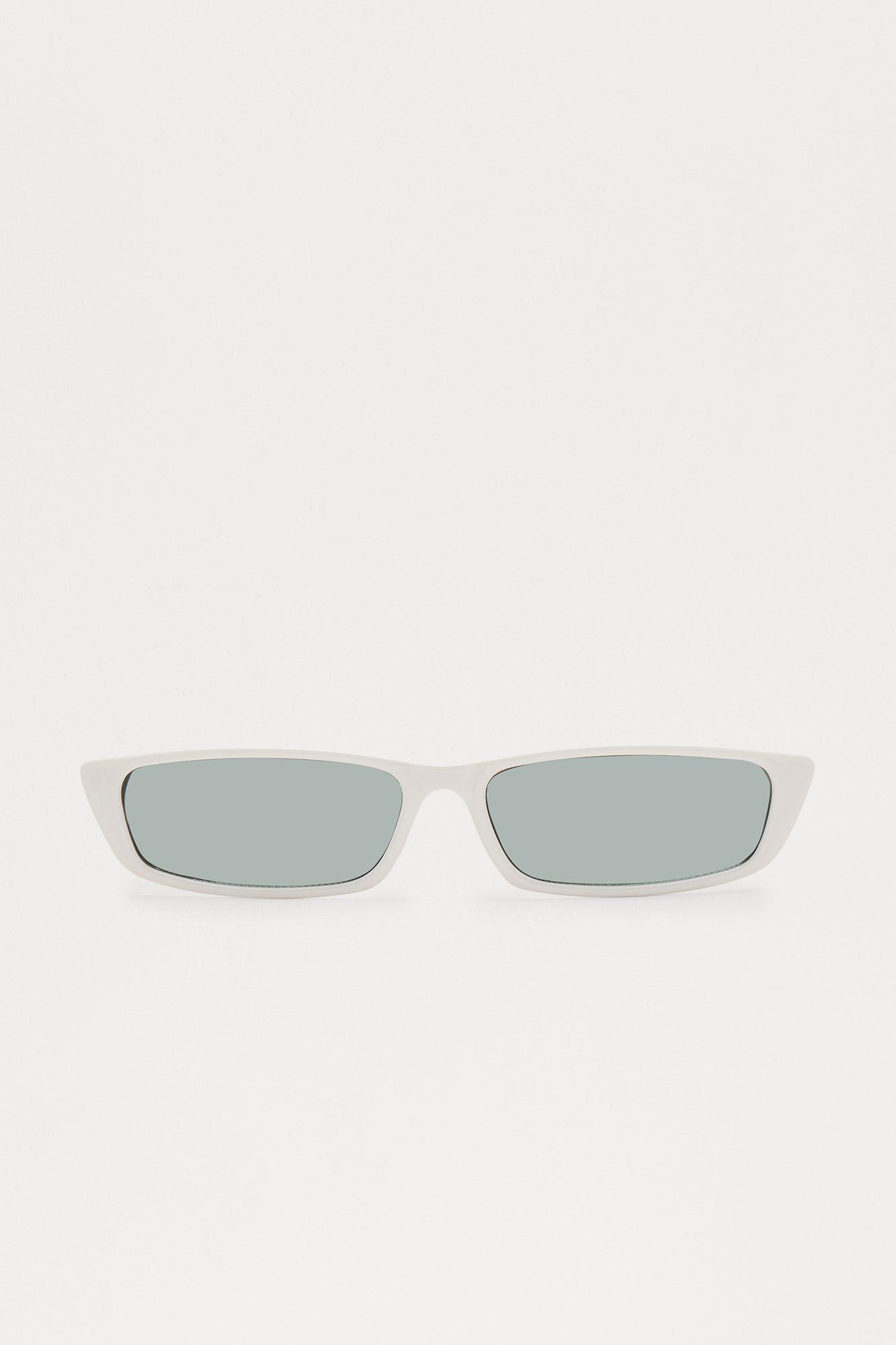 Drive Through Square Sunglasses - White Product Image