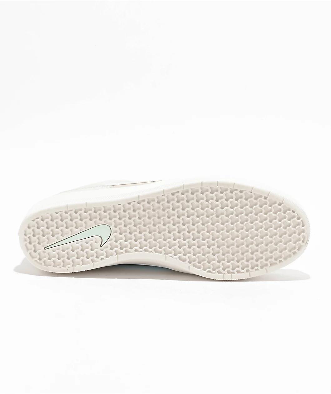 Nike SB Force 58 Light Bone & Glacier Blue Skate Shoes Product Image