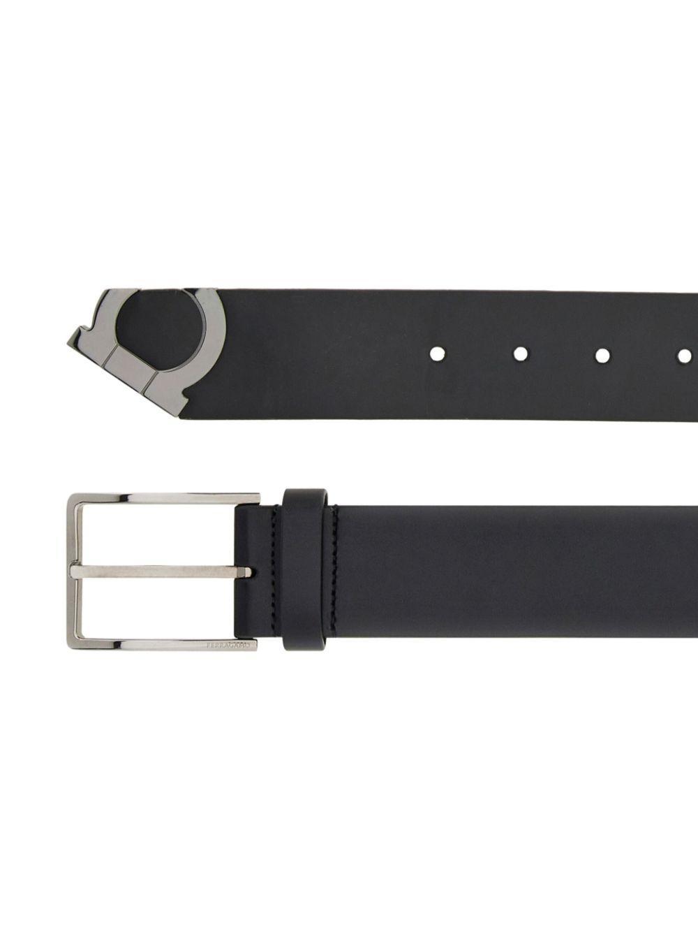 FERRAGAMO Gancini Belt In Black Product Image