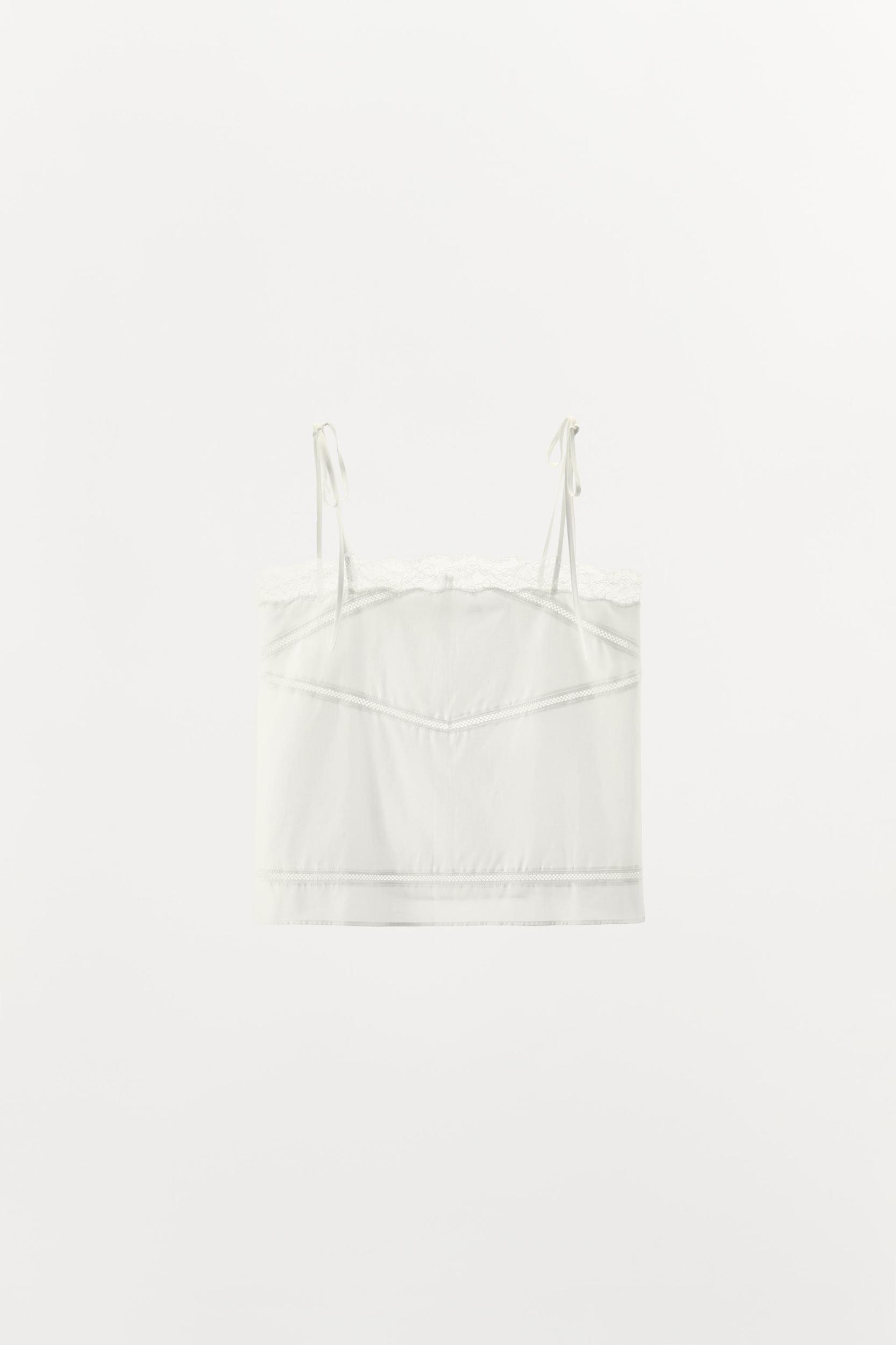 LACE LADDER STITCH TOP Product Image