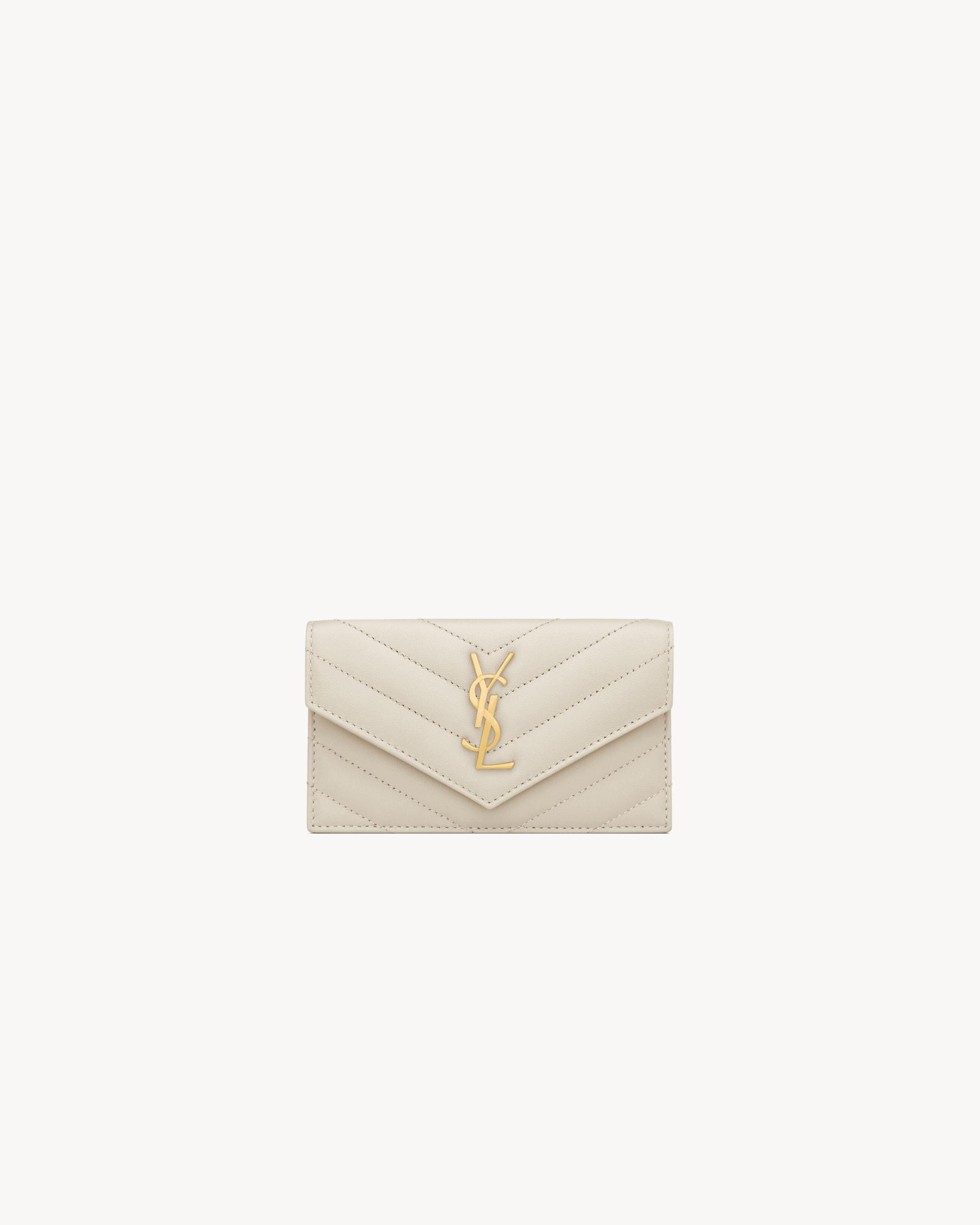 CASSANDRE MATELASSÉ large flap wallet in lambskin Product Image