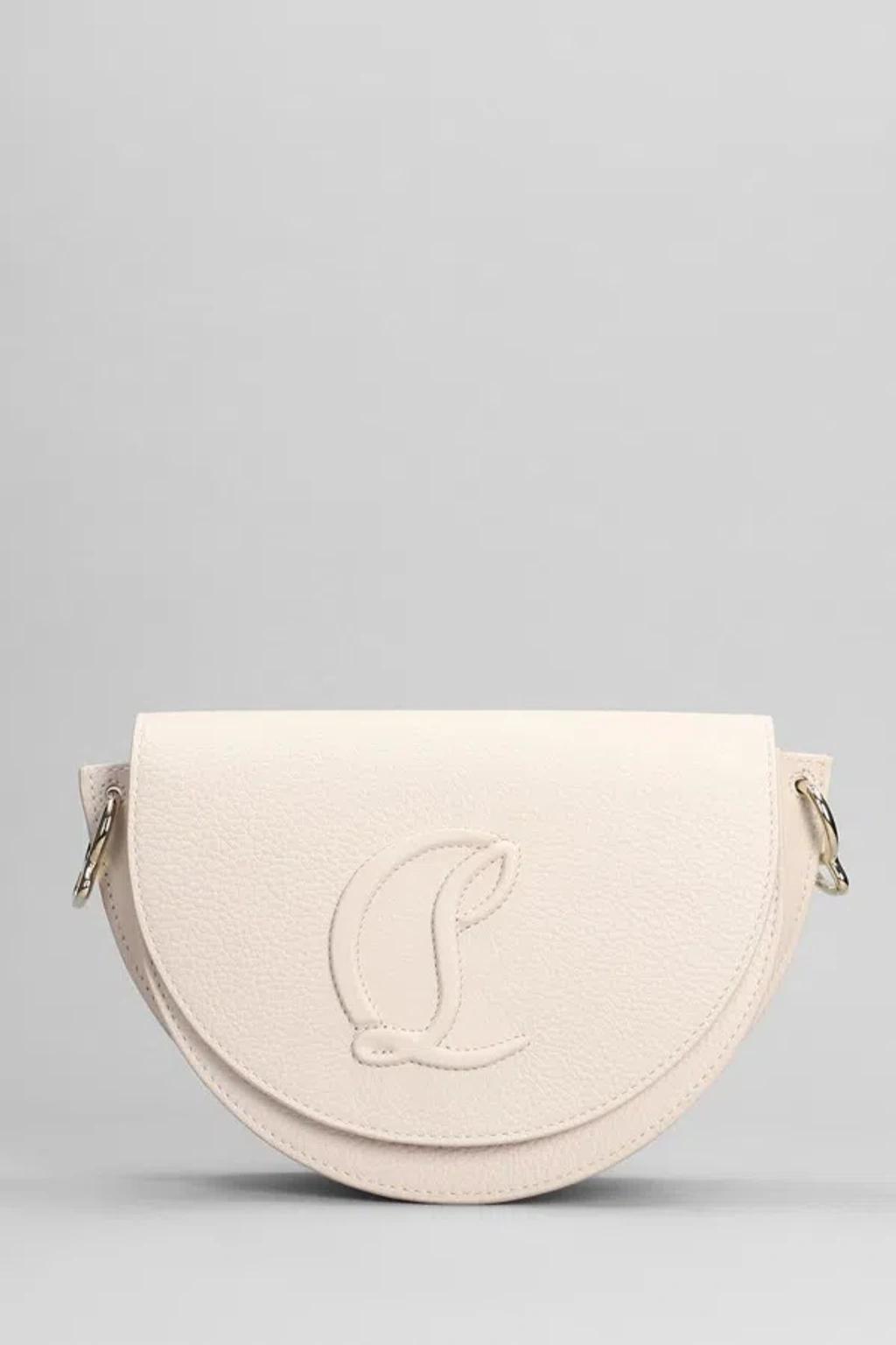 CHRISTIAN LOUBOUTIN By My Side Shoulder Bag In Rose-pink Leather Product Image