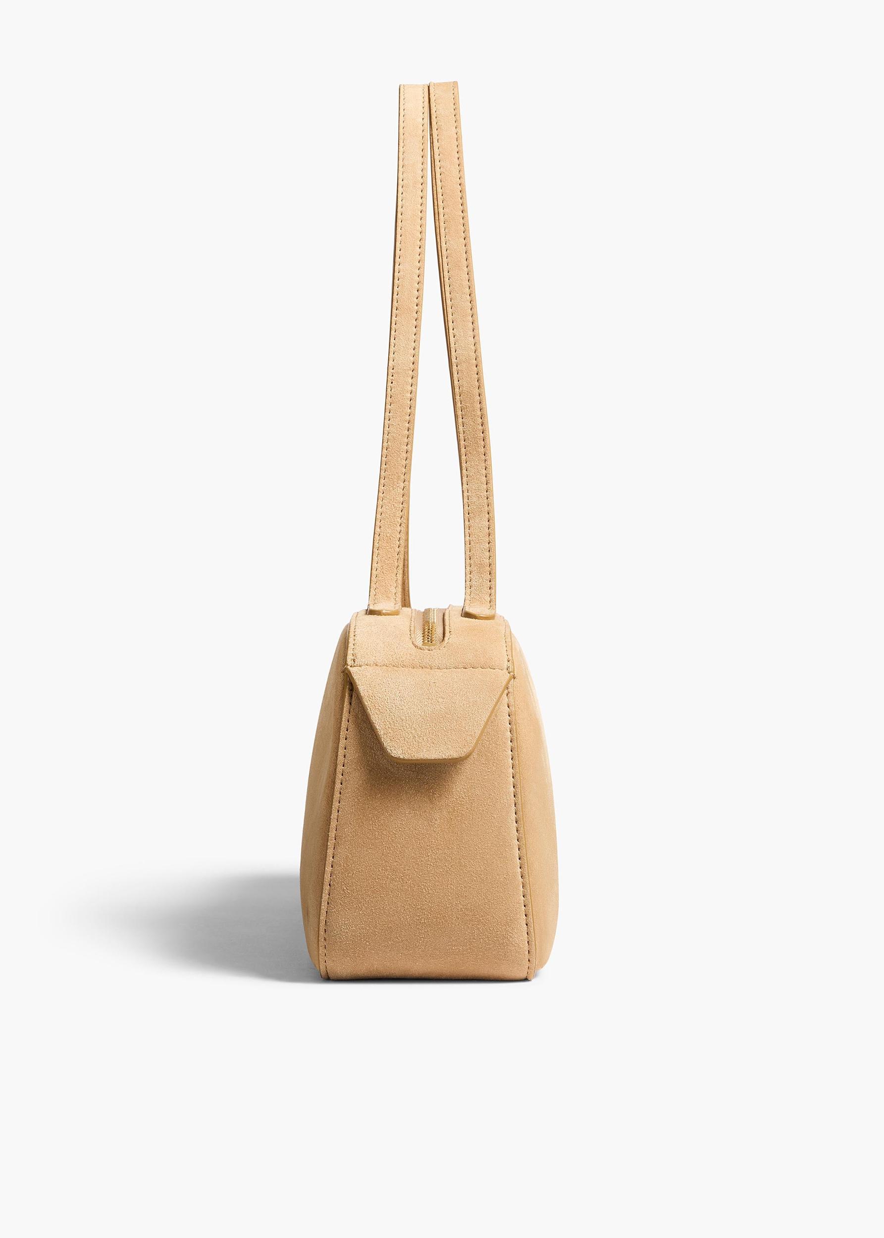 Simona Shoulder Bag in Wheat Suede Product Image