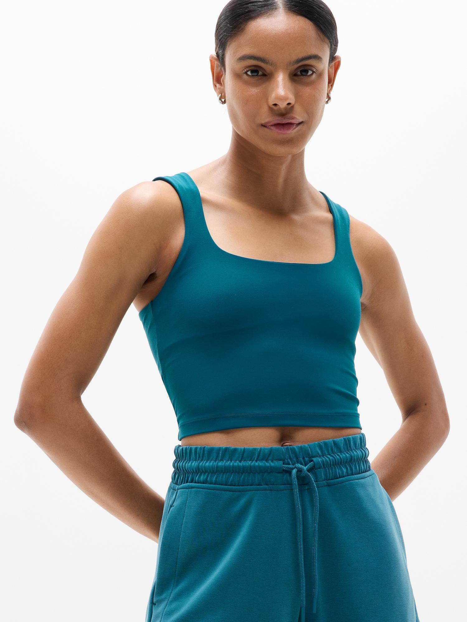 Transcend Square Neck Crop Sports Bra A-C Product Image
