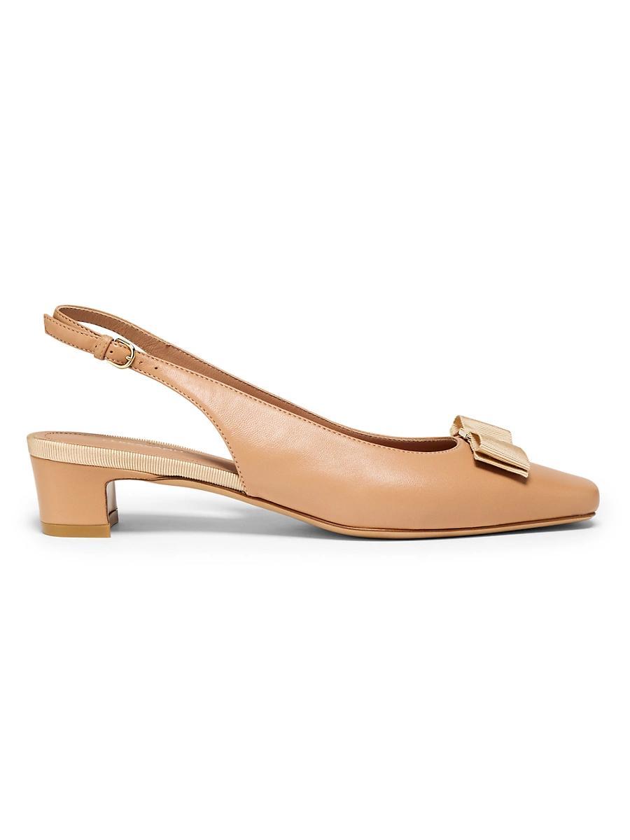 Womens Rivada Leather Slingback Pumps Product Image