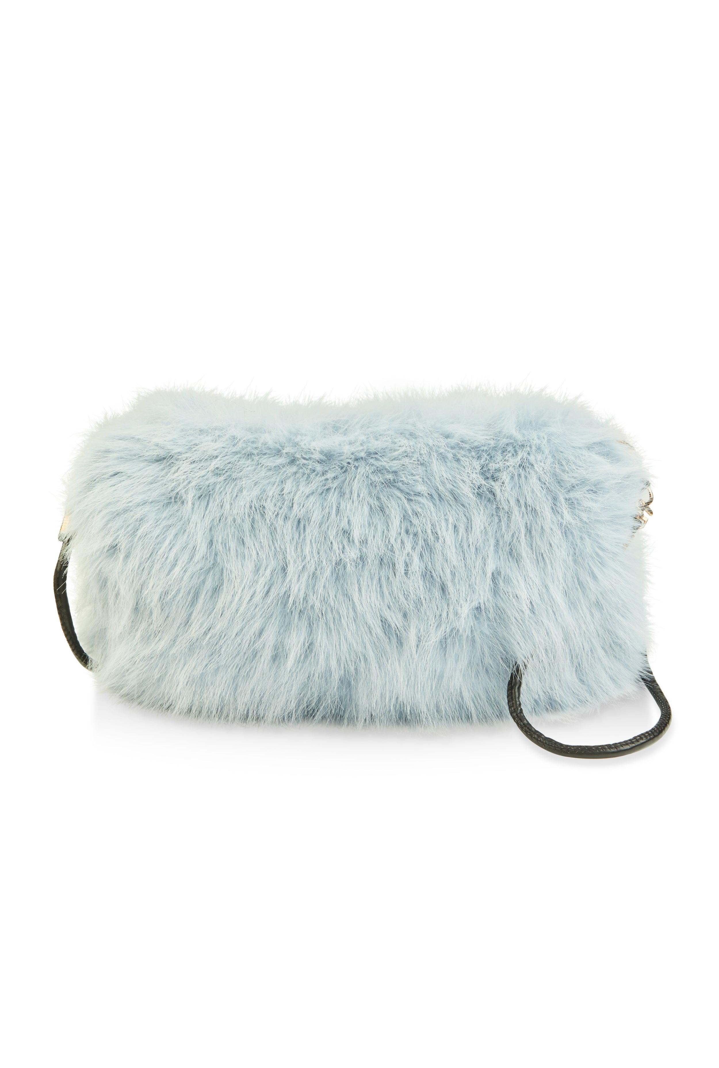 Womens Faux Fur Muff Crossbody Bag Product Image