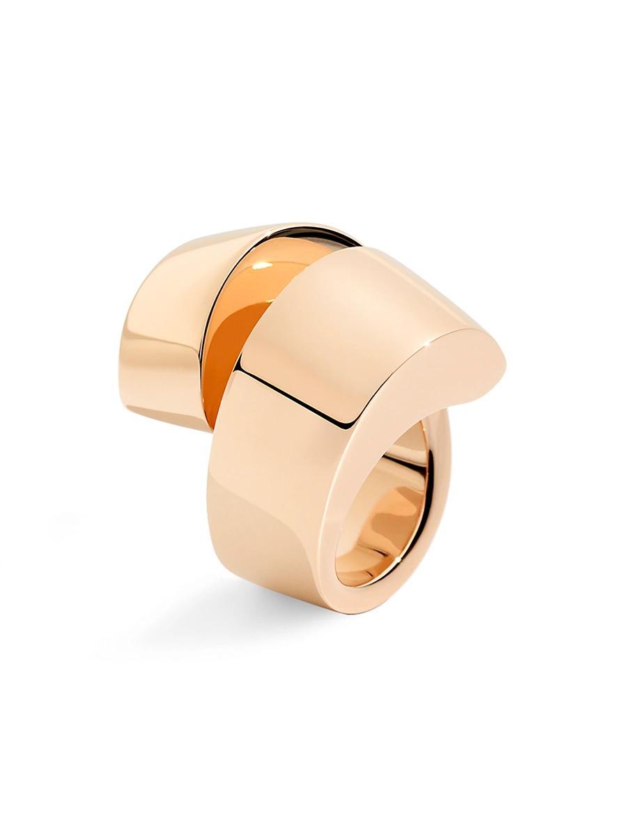 Womens Kiss 18K Rose Gold Ring Product Image