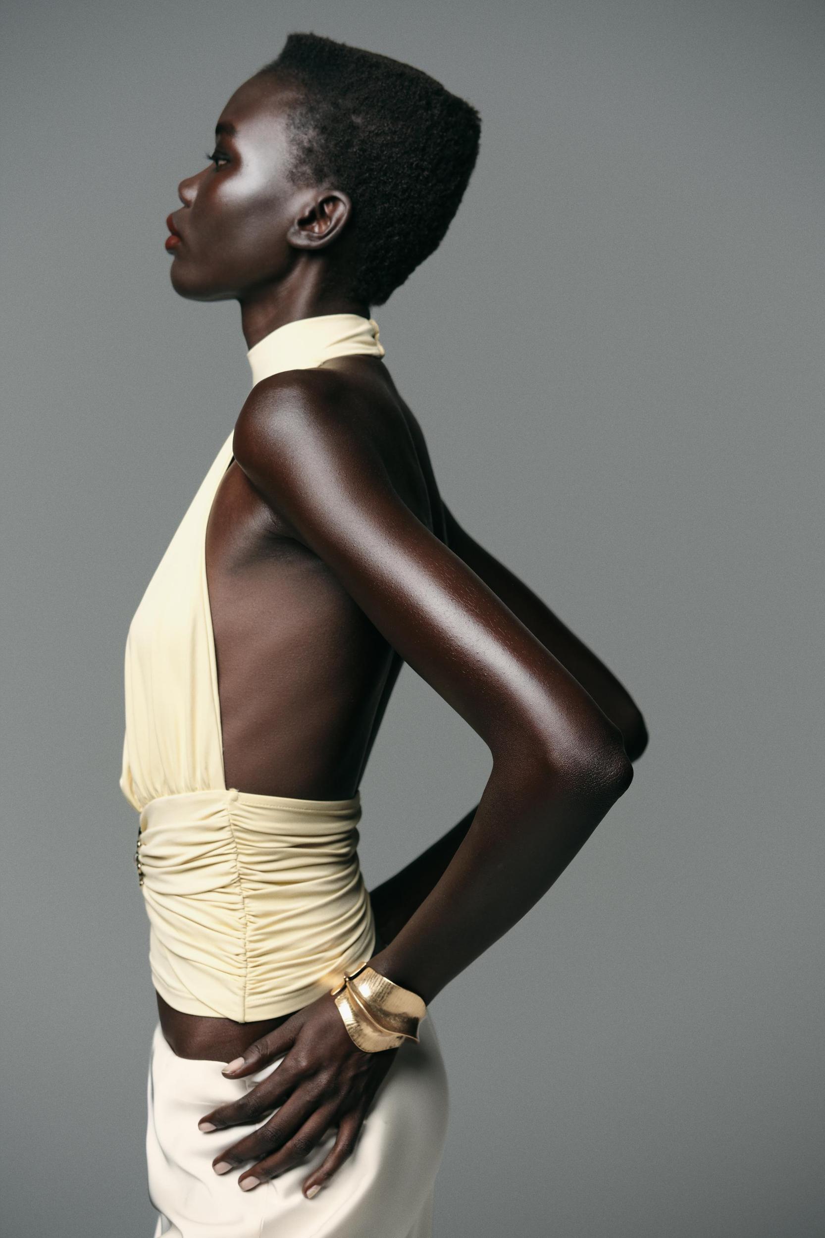 RUCHED POLYAMIDE SUN TOP Product Image