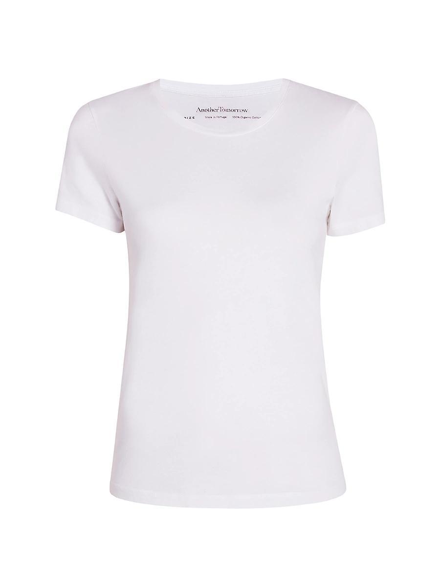 Womens Cotton Crewneck T-Shirt Product Image