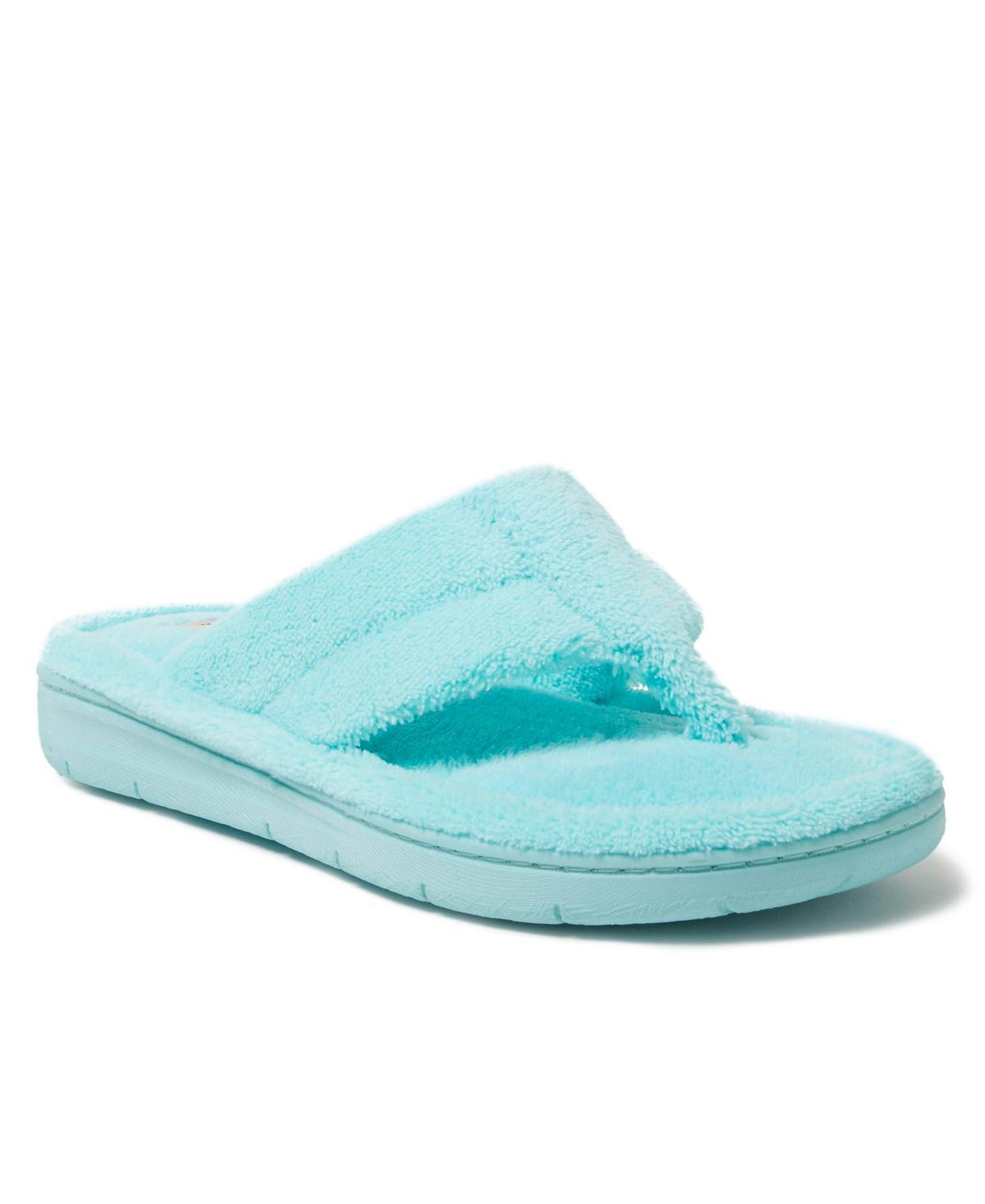 Womens Dearfoams Wrenley Terry Thong Slippers Product Image