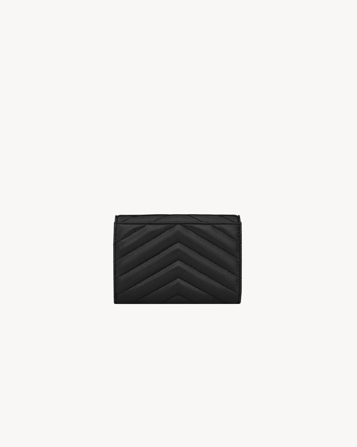 CASSANDRE MATELASSÉ SMALL ENVELOPE WALLET IN LAMBSKIN | Saint Laurent | YSL.com Product Image