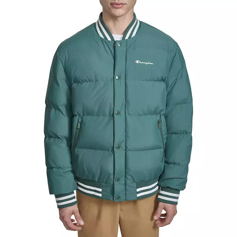 Men's Champion® Quilted Varsity Puffer Bomber Jacket,  Product Image