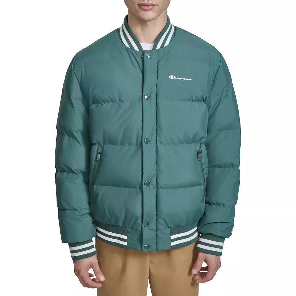 Men's Champion® Quilted Varsity Puffer Bomber Jacket,  Product Image