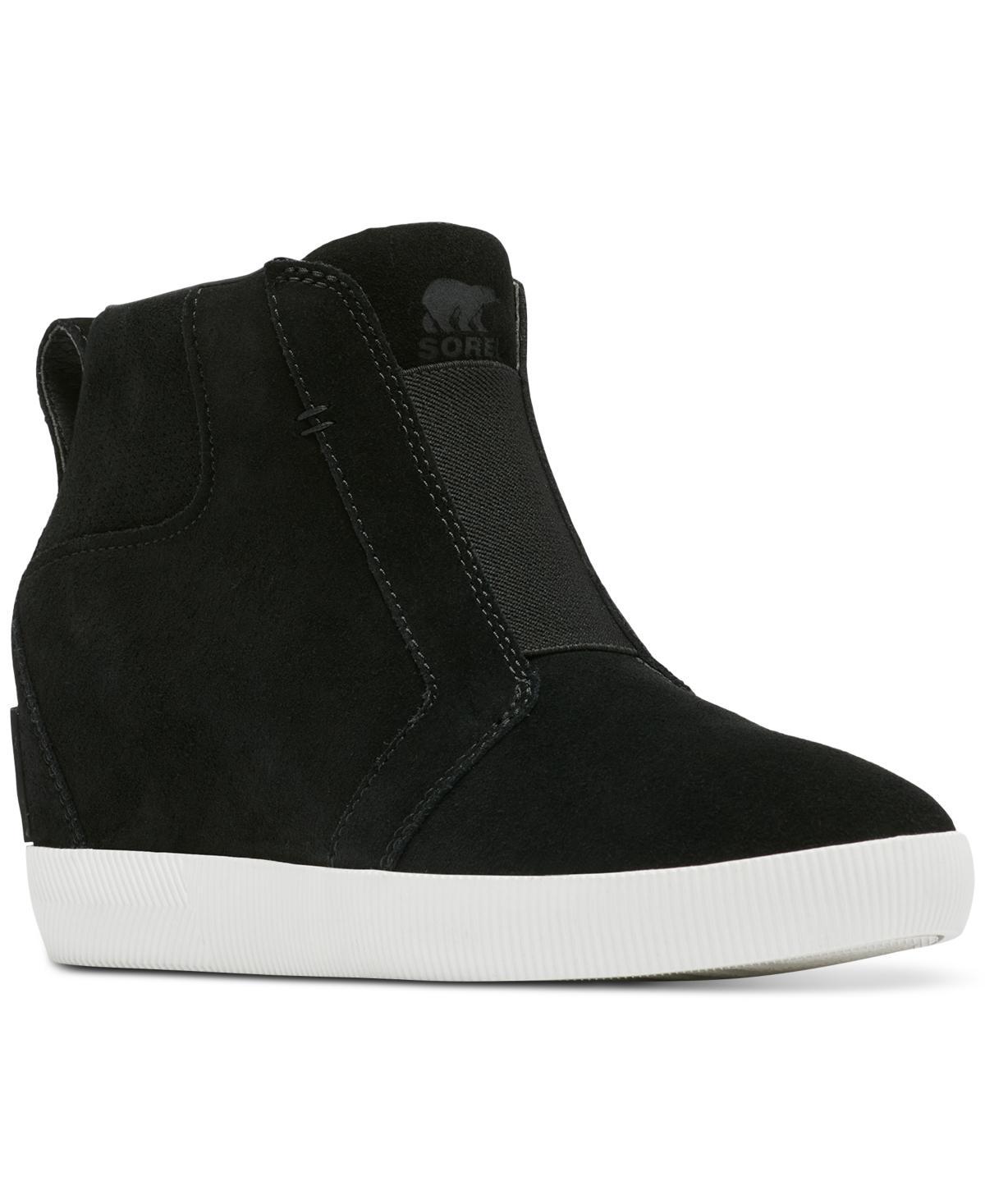 Sorel Out N About Waterproof Suede Pull On Wedge Booties Product Image