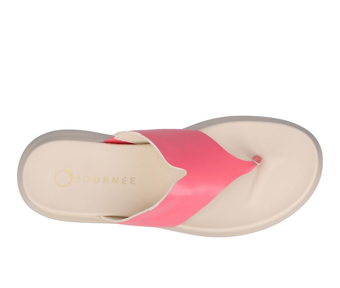 Women's Journee Collection Carah Platform Flip-Flops Product Image