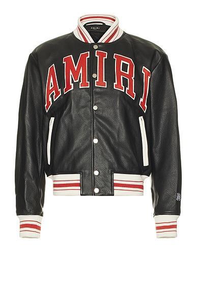 Leather Bomber Jacket Product Image