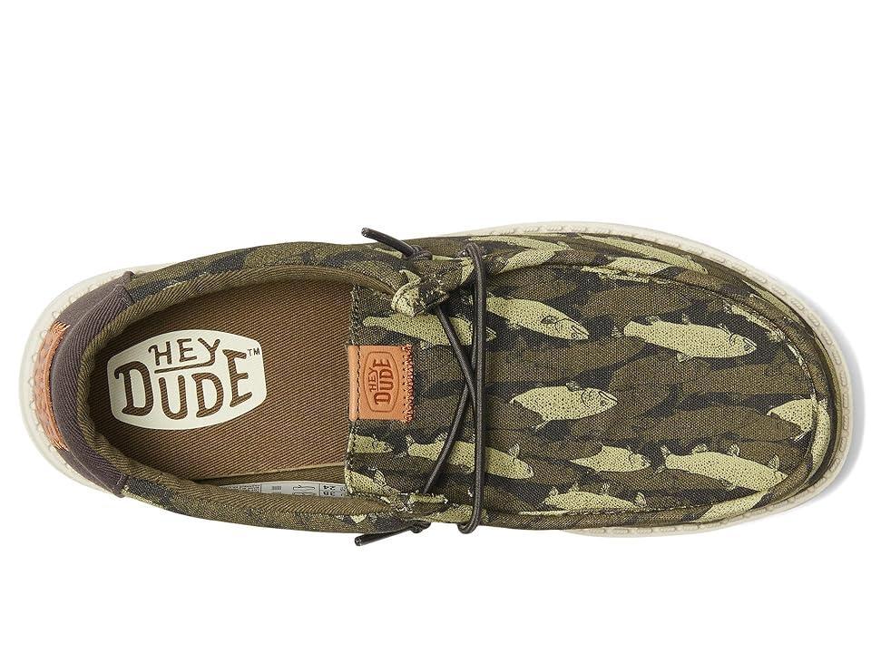 Hey Dude Kids Wally Fish Camo (Little Kid/Big Kid) Men's Shoes Product Image