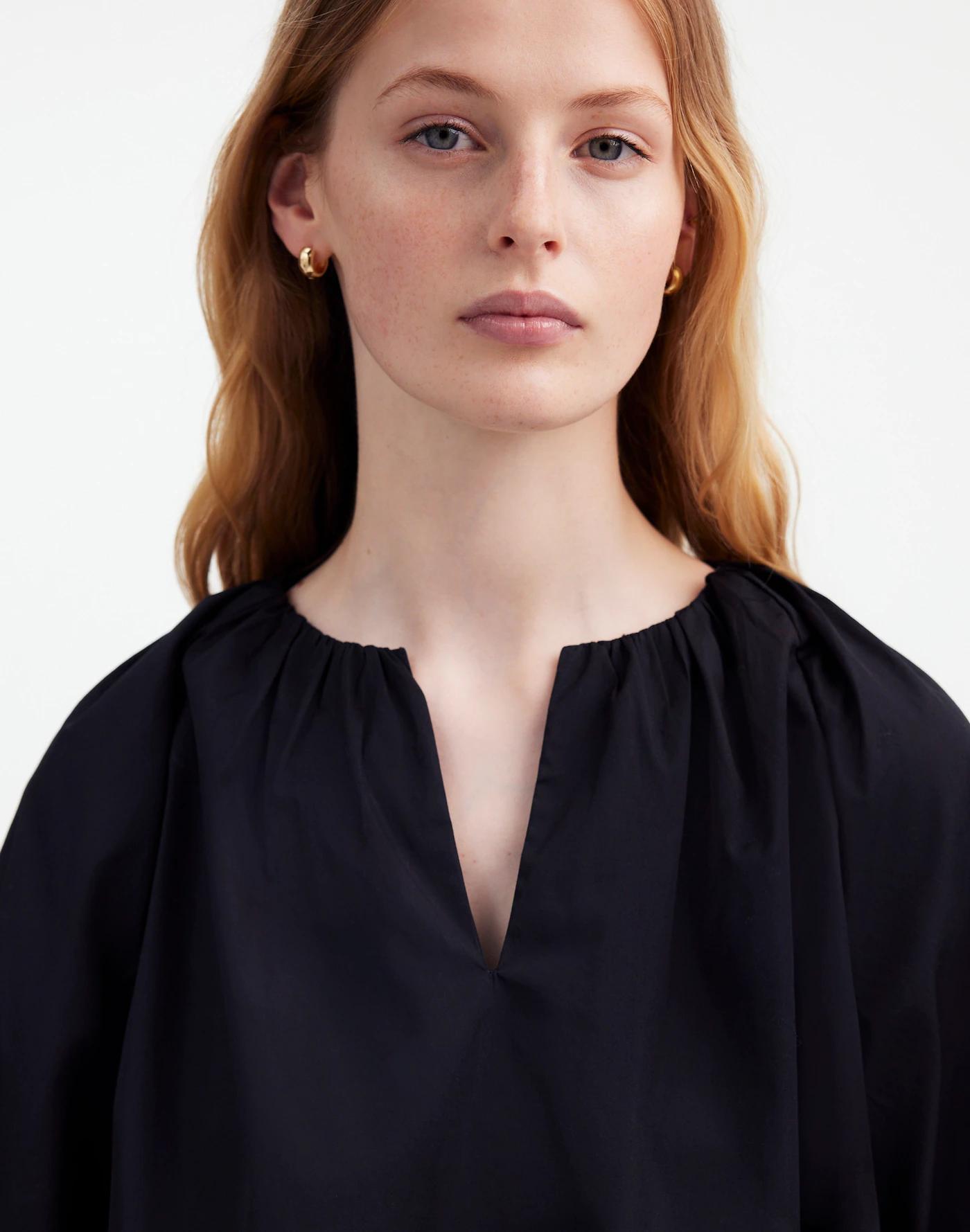 Bubble-Sleeve Top in Poplin Product Image