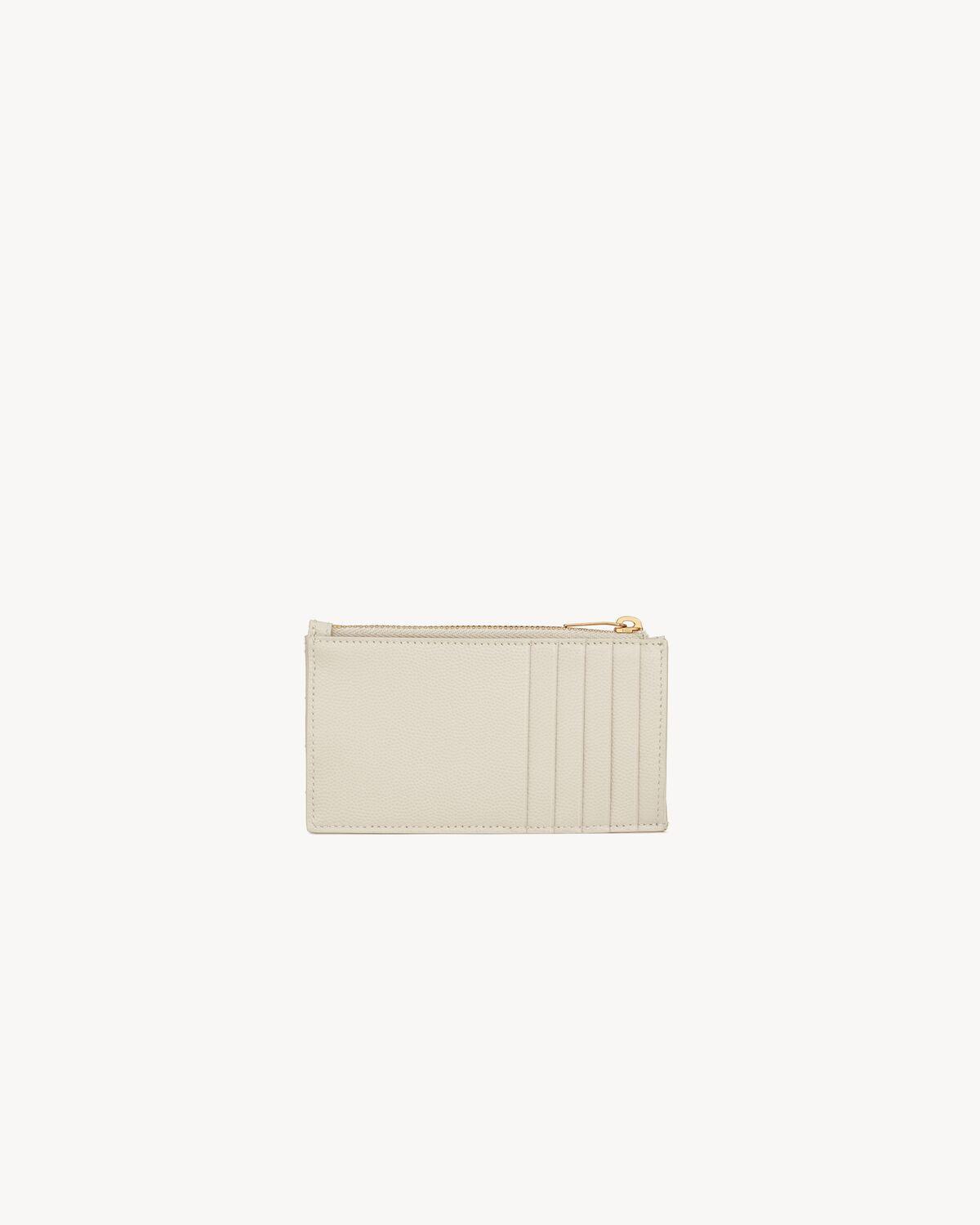 CASSANDRE MATELASSÉ LARGE FLAP WALLET IN GRAIN DE POUDRE LEATHER | Saint Laurent | YSL.com Product Image