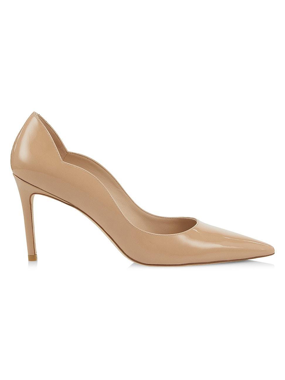 Stuart 85mm Patent Scallop Pumps Product Image