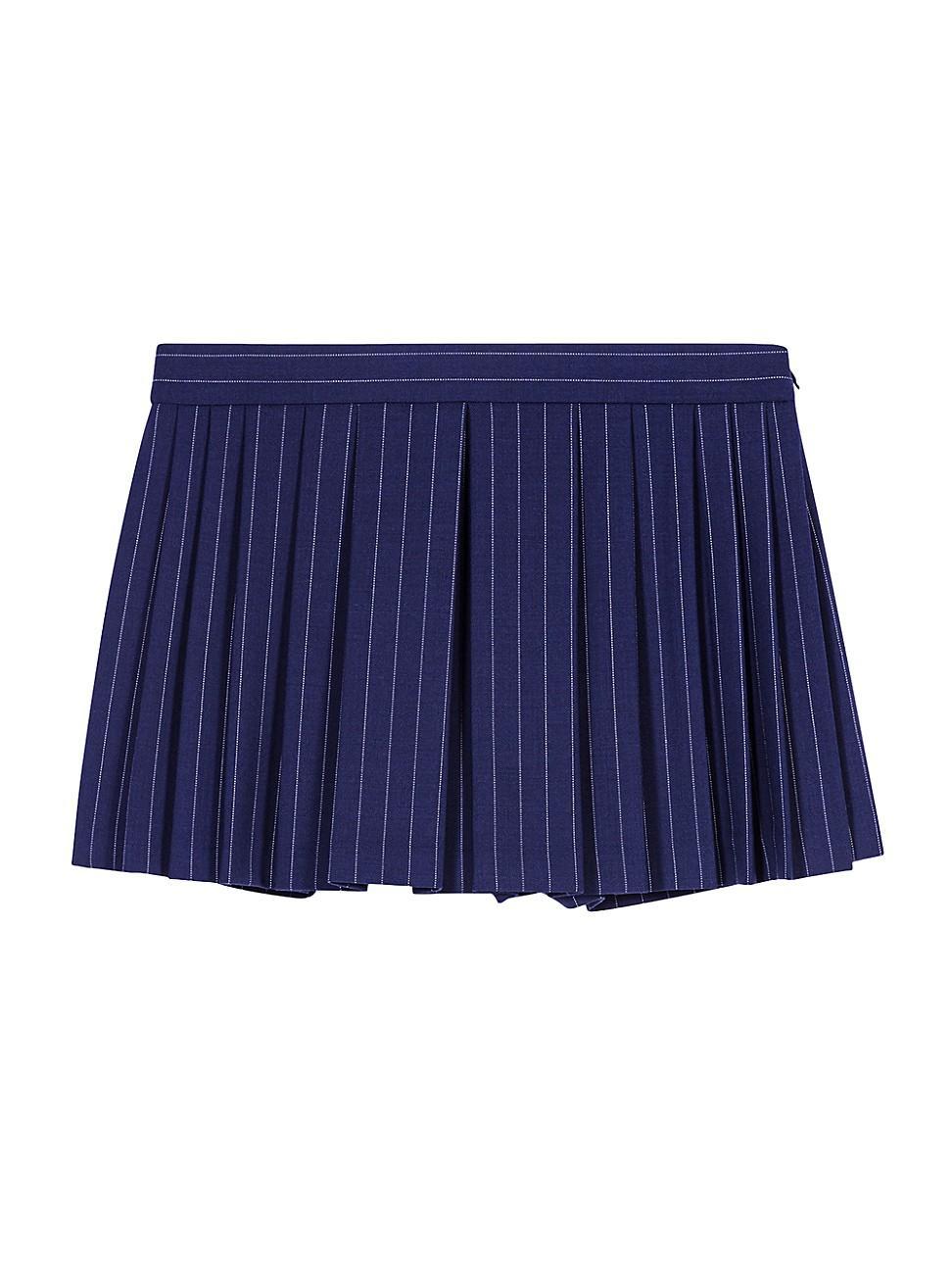 Womens Striped Layered Effect Skort Product Image