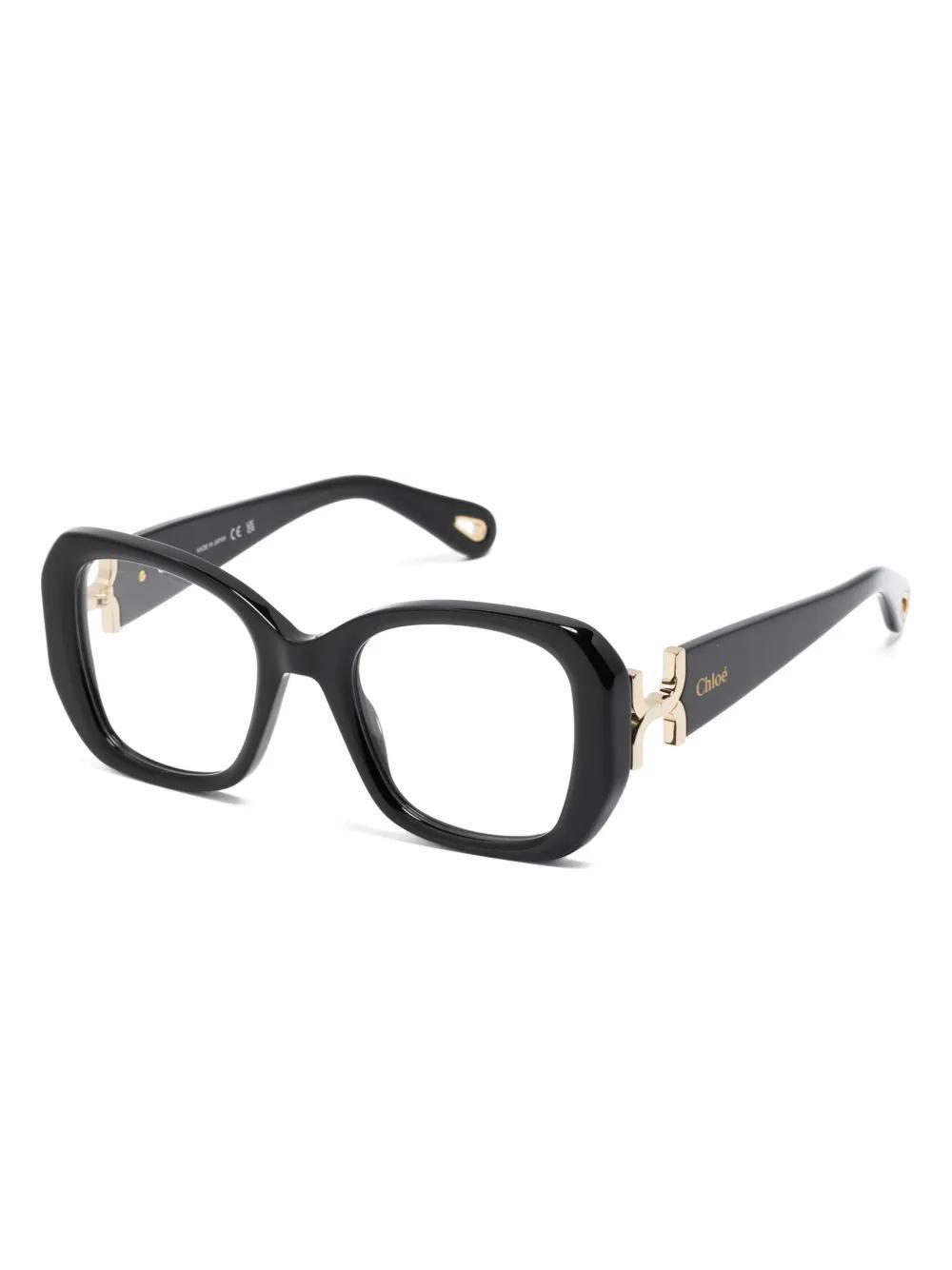 CHLOÉ Marcie Oversize-frame Glasses In Schwarz Product Image