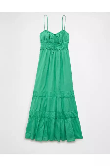 AE Sweetheart Tie Front Midi Dress Women's Product Image