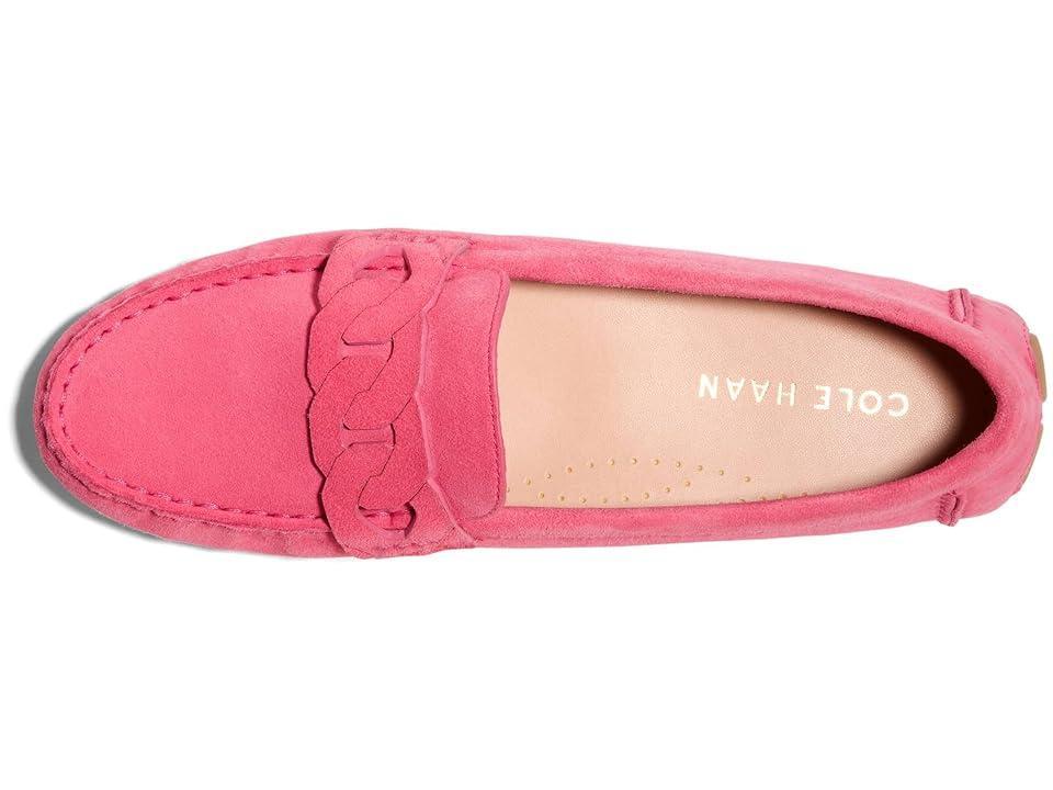 Cole Haan Evelyn Chain Driver (Camelia Rose Suede) Women's Flat Shoes Product Image