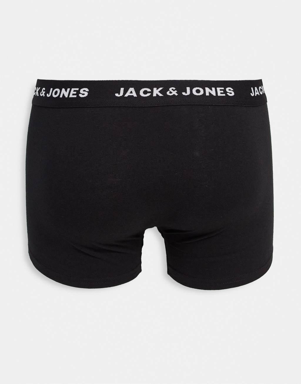 Jack & Jones 5 pack trunks in black Product Image