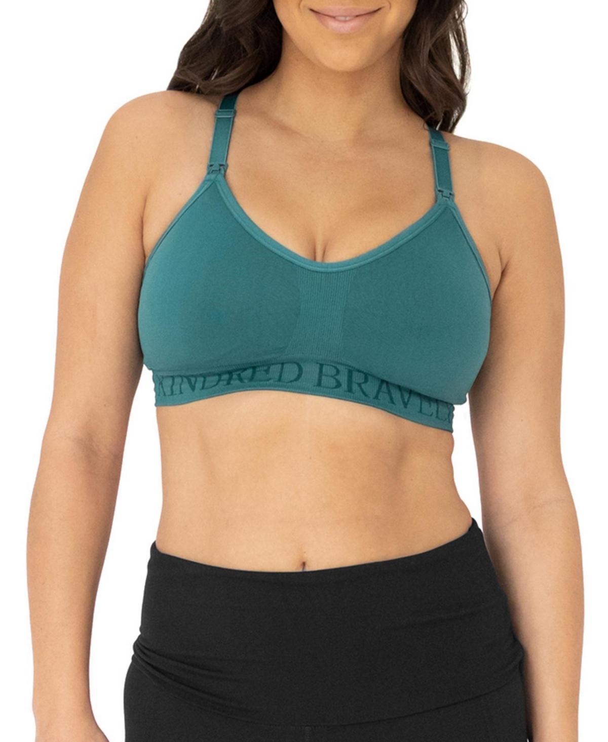 Kindred Bravely Womens Sublime Sports Pumping + Nursing Hands-Free Bra - Ombre Purple 1X Product Image