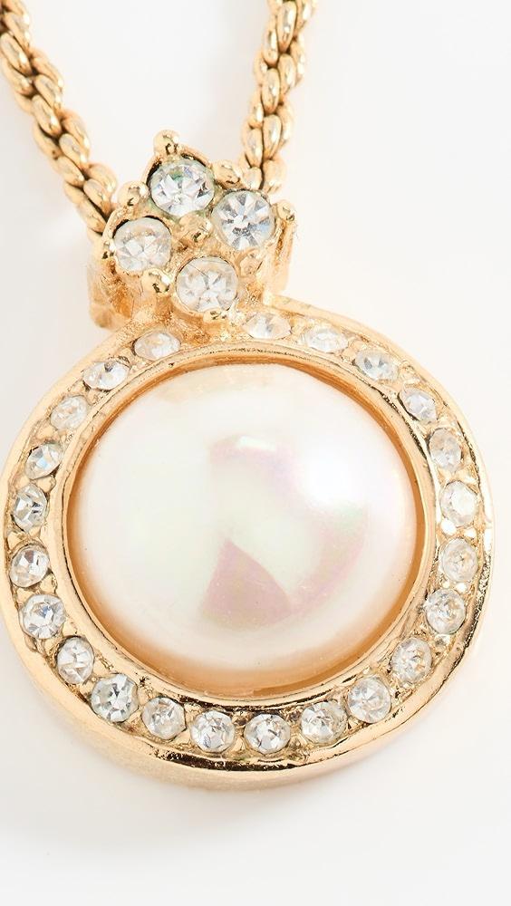 What Goes Around Comes Around Dior Gold Pearl Necklace | Shopbop Product Image