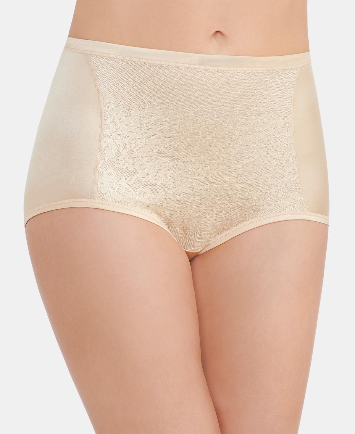 Women's Vanity Fair Lingerie® Smoothing Comfort Lace Brief Panty 13262, Beige Product Image