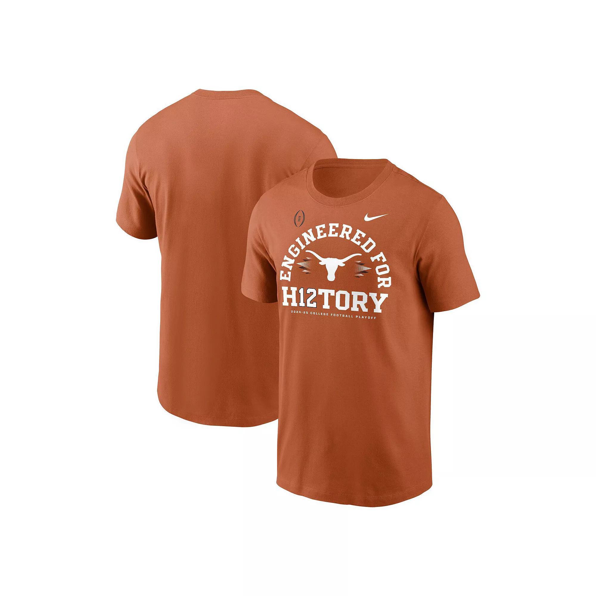 Men's Nike Texas Orange Texas Longhorns 2024 College Football Playoff Engineered for History T-Shirt, Size: Medium, Team Product Image