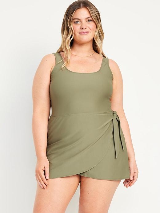 Side-Tie Swim Dress Product Image