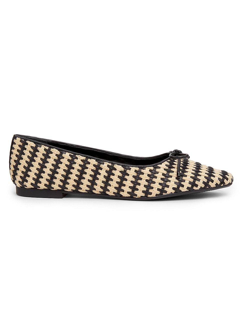 Schutz Arissa Straw Ballet Flat Womens at Urban Outfitters Product Image